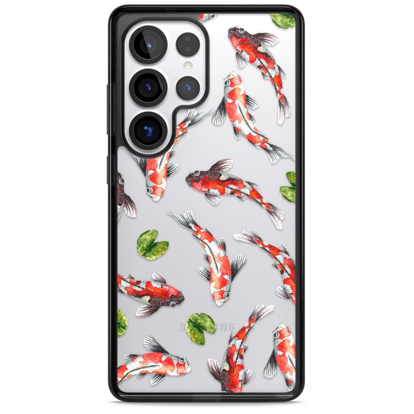 Aquarelle de poissons koi