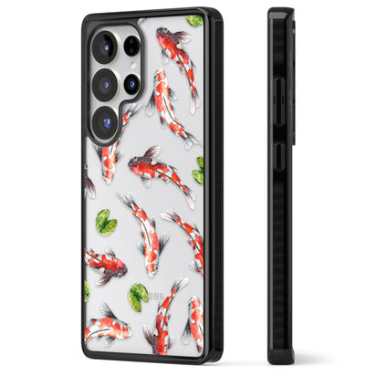 Aquarelle de poissons koi