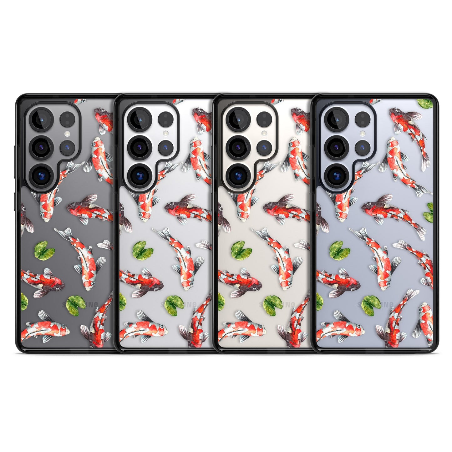 Aquarelle de poissons koi