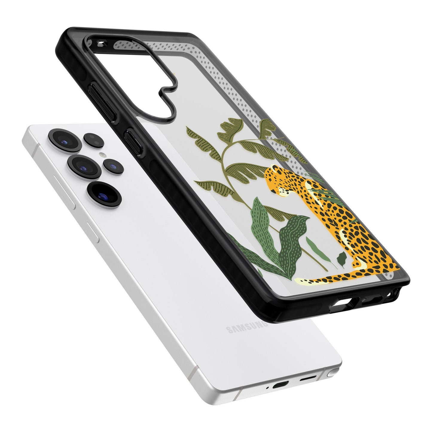 Grand motif de chat de la jungle