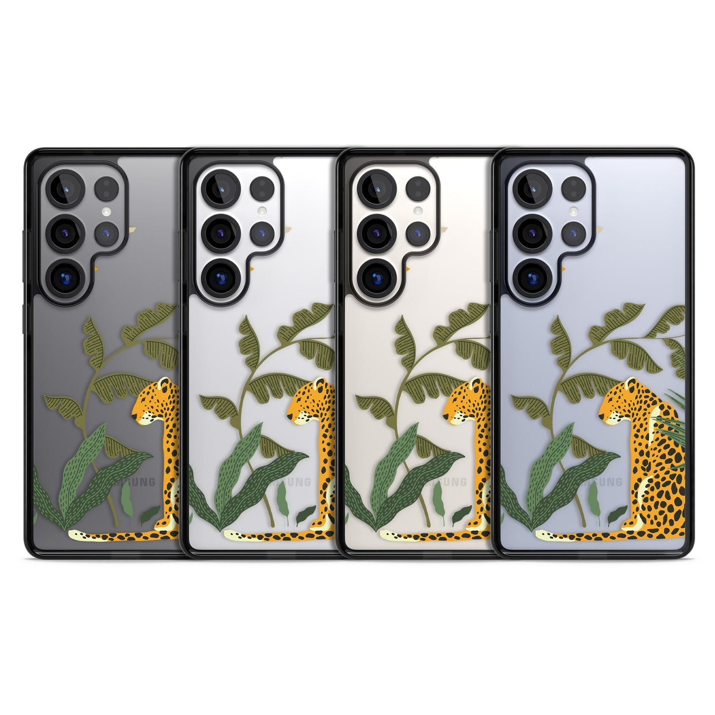 Grand motif de chat de la jungle