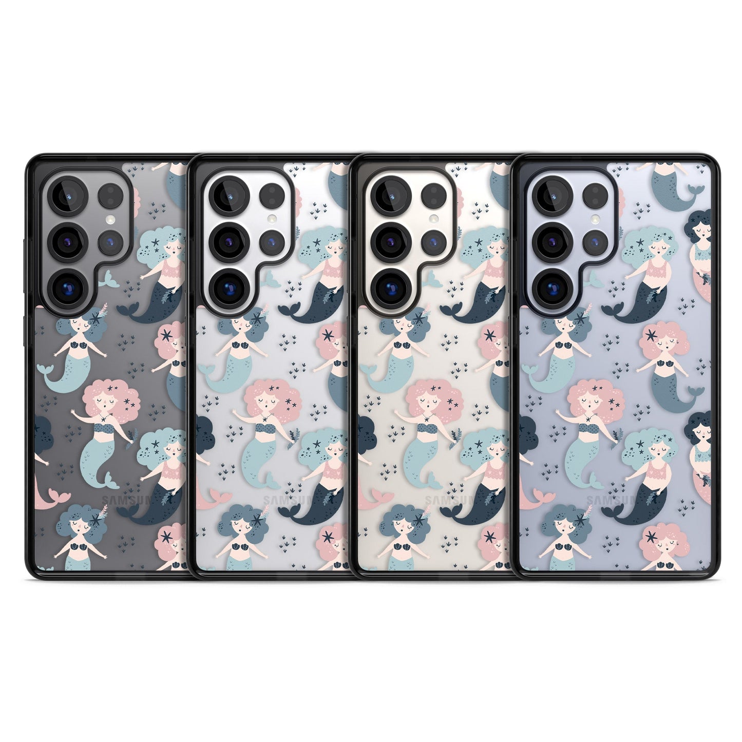 Pastellfarbene Meerjungfrauen