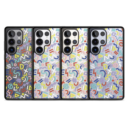 Motif rétro coloré