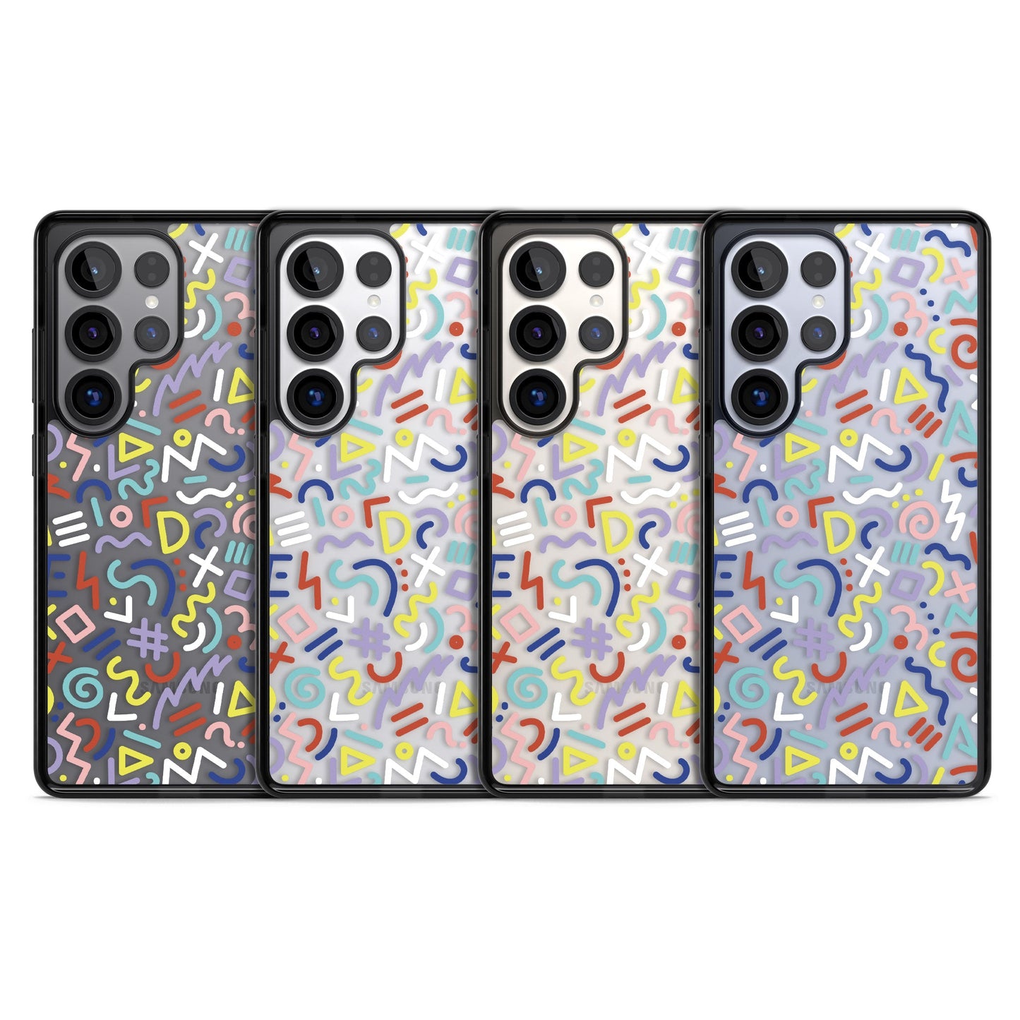 Motif rétro coloré