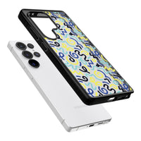 Blue & Yellow Memphis Retro