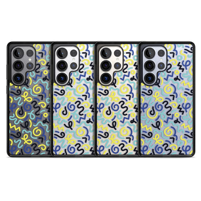 Blue & Yellow Memphis Retro