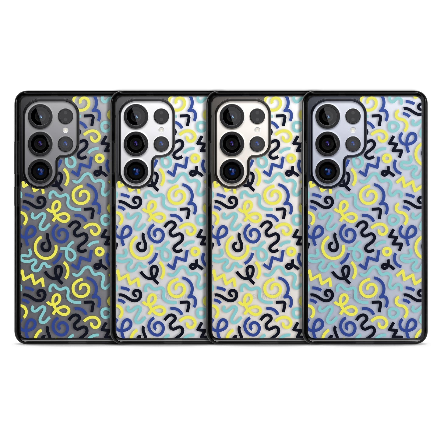 Blue & Yellow Memphis Retro