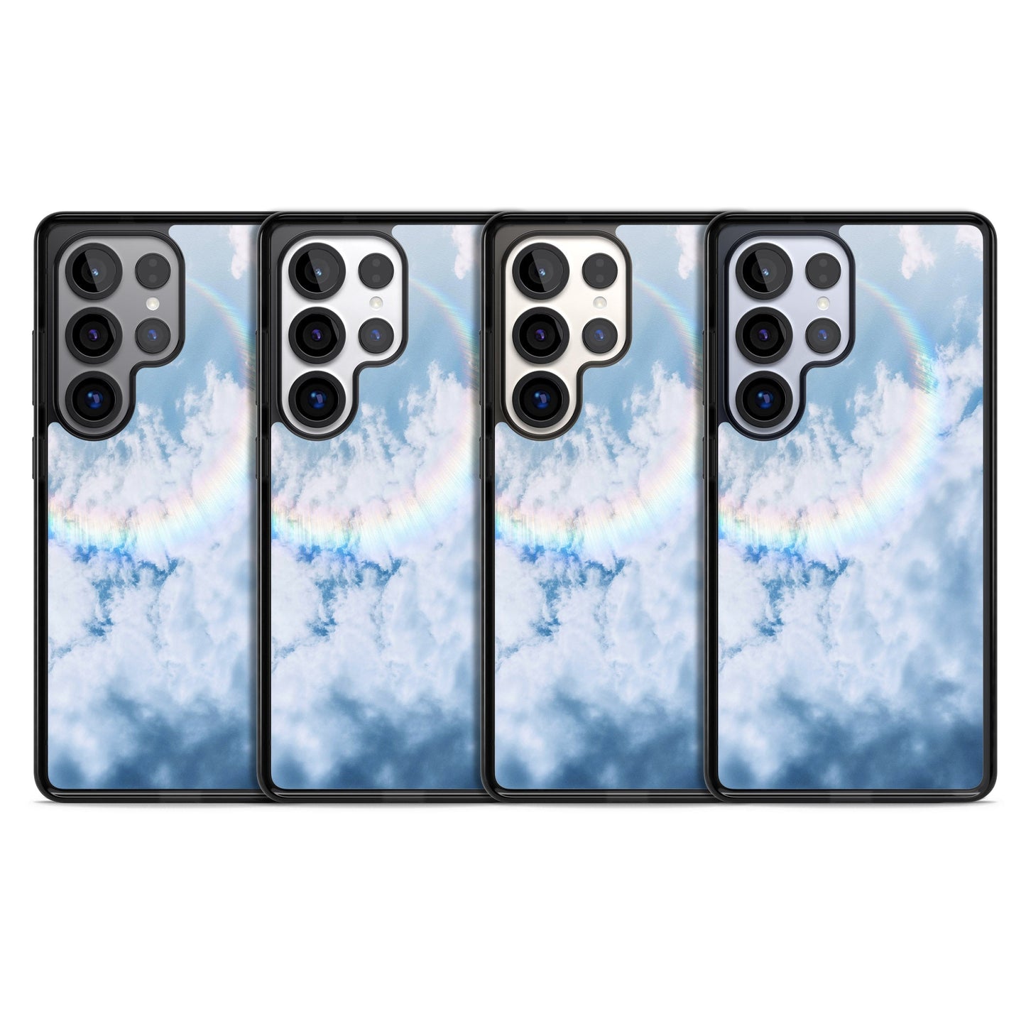 Pastellfarbener Regenbogenhimmel