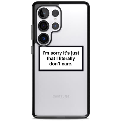 Literally Don'T Care