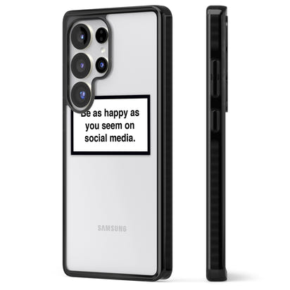 Heureux sur les réseaux sociaux