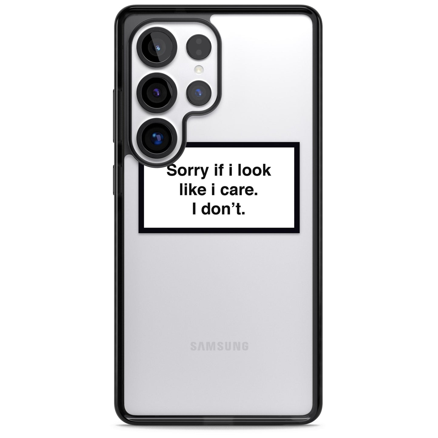 Excusez-moi si j'ai l'air de m'en soucier.