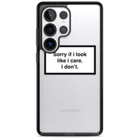 Excusez-moi si j'ai l'air de m'en soucier.