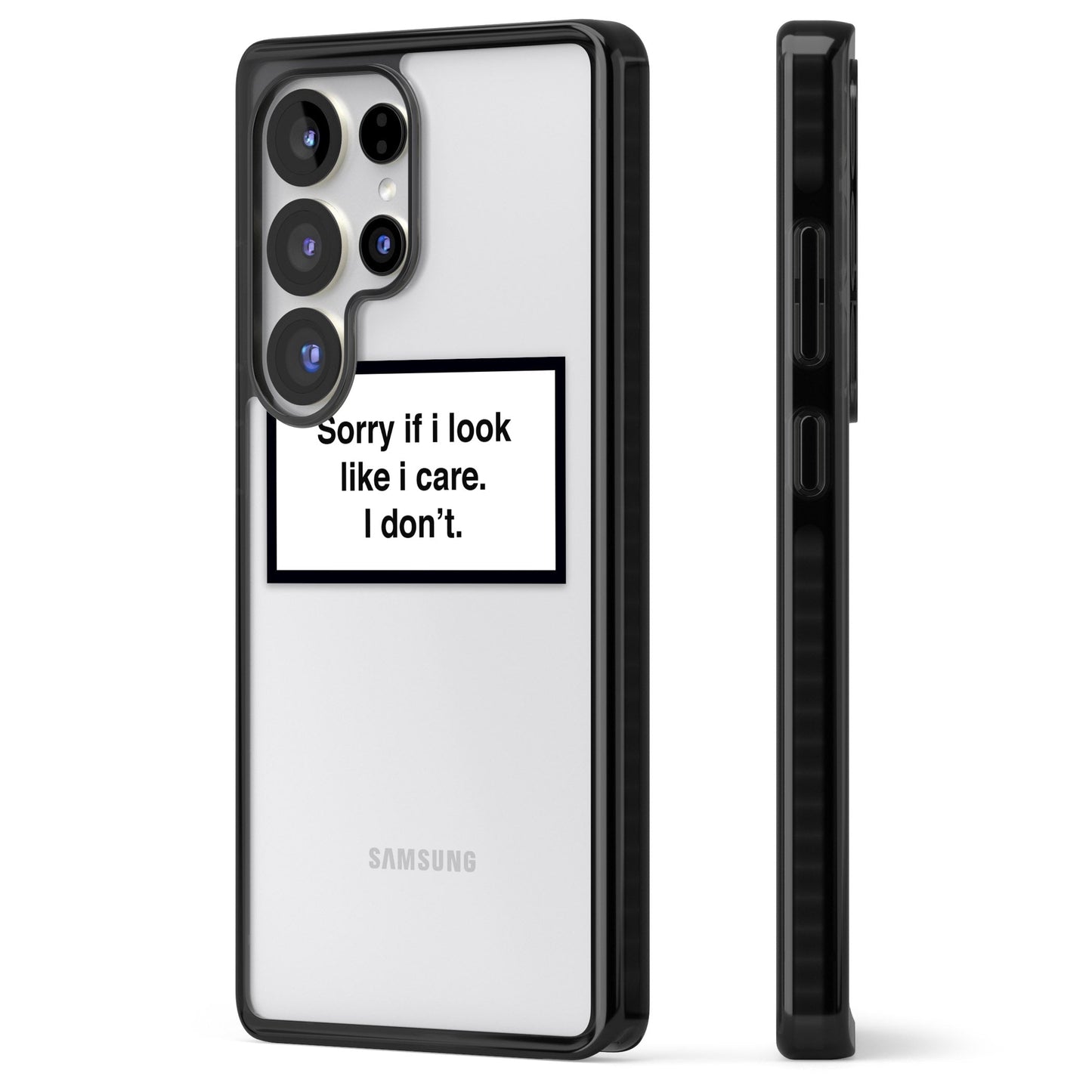 Excusez-moi si j'ai l'air de m'en soucier.