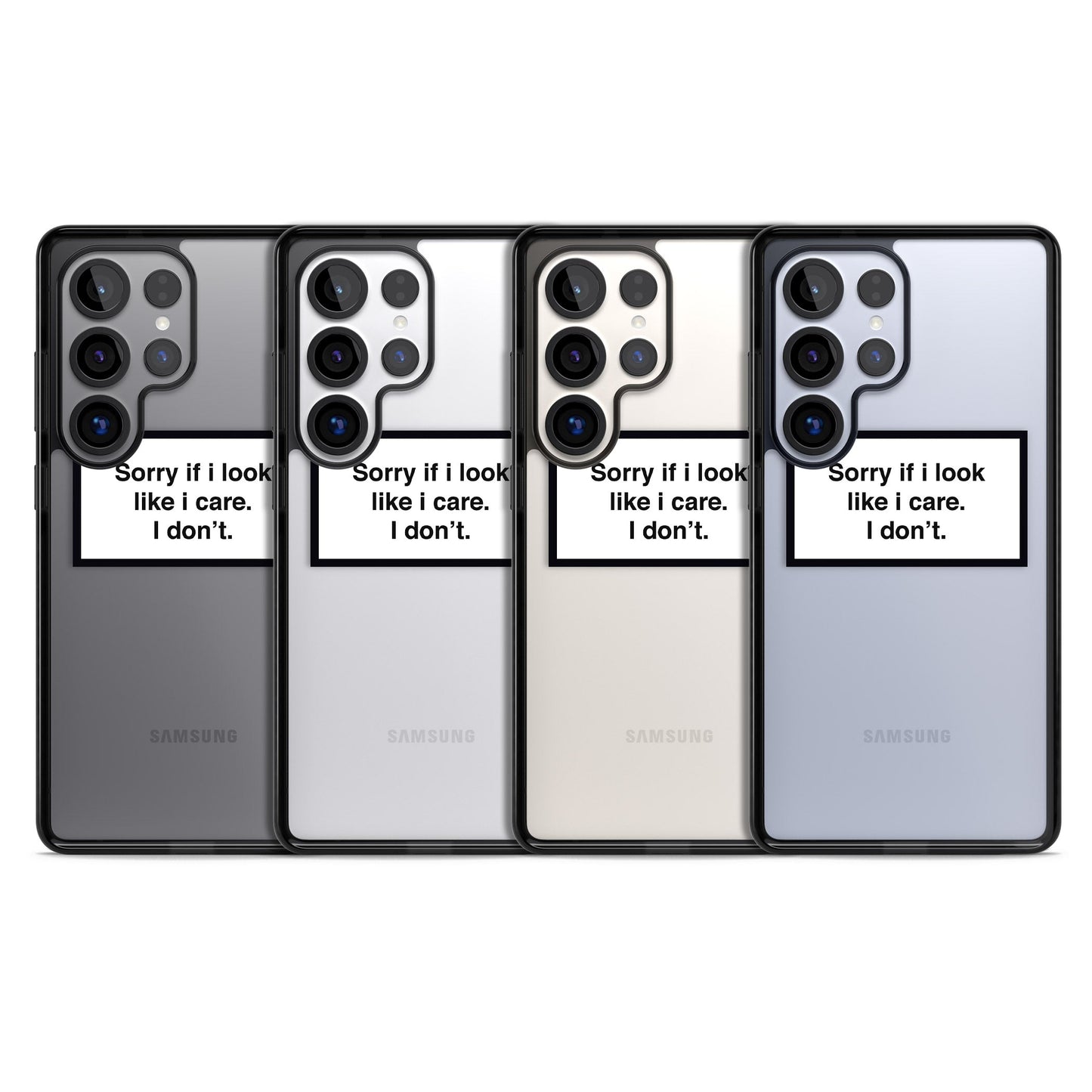 Excusez-moi si j'ai l'air de m'en soucier.