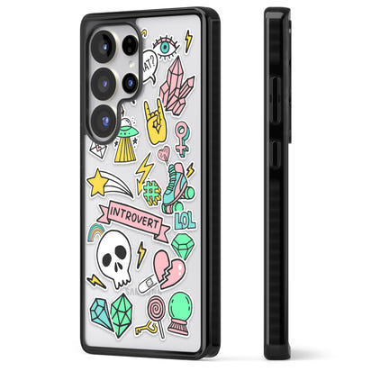 Autocollant introverti