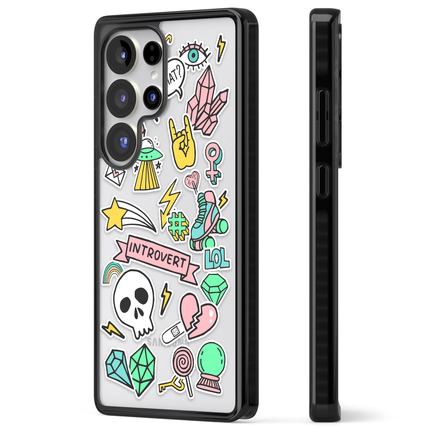 Autocollant introverti