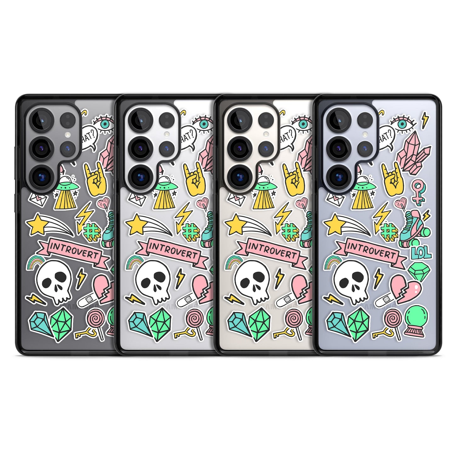 Autocollant introverti