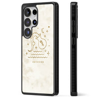 Goldenes Emblem des Wassermanns