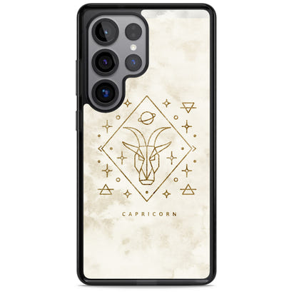 Motif du zodiaque Capricorne en or