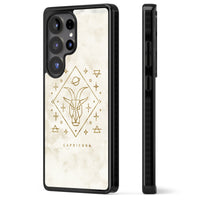 Motif du zodiaque Capricorne en or