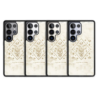 Motif du zodiaque Capricorne en or